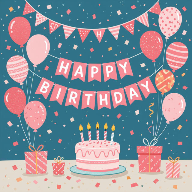 Pink Happy Birthday Images - Crafted by AI gallery