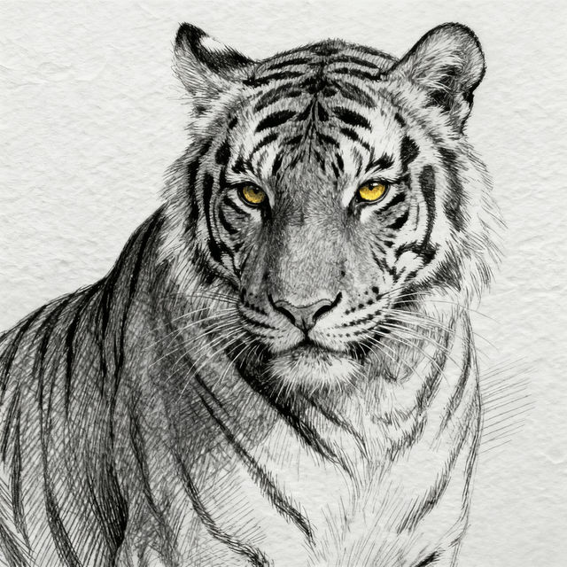 Bengal Tiger Drawings - AI Generated gallery