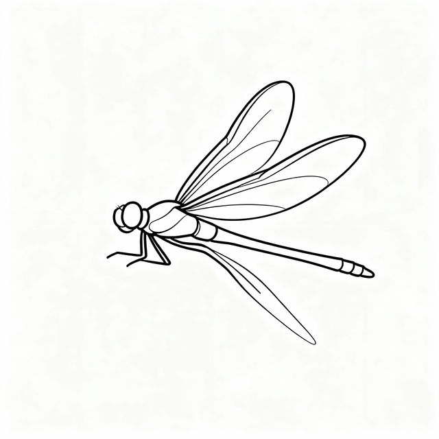 Simple Dragonfly Drawings gallery