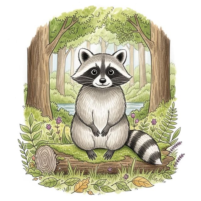 Generate a Raccoon Drawing gallery