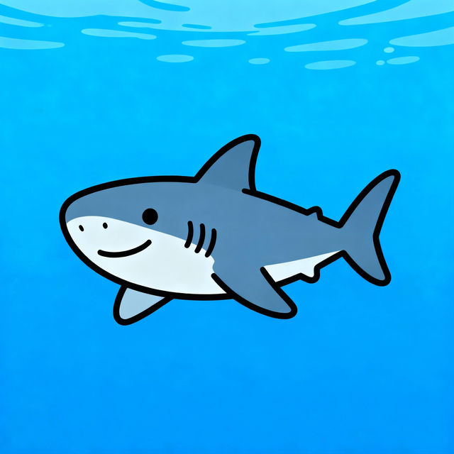Easy Shark Drawing gallery