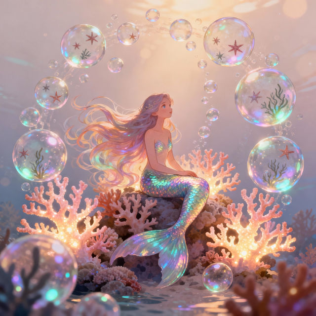 Beautiful Mermaid Drawings - AI Generated gallery