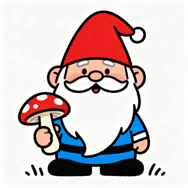 Easy Gnome Drawings gallery
