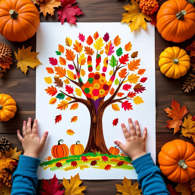 Fall Handprint Art gallery