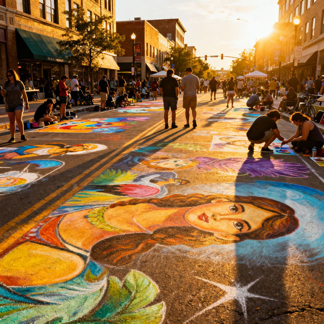 Denver Chalk Art Festival 2025 - AI Creations gallery