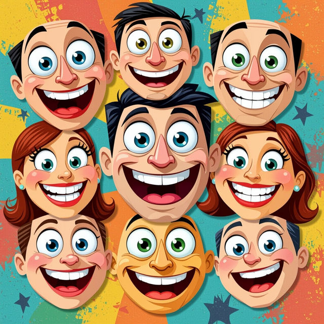 Funny Faces and Laughs - AI Generated gallery