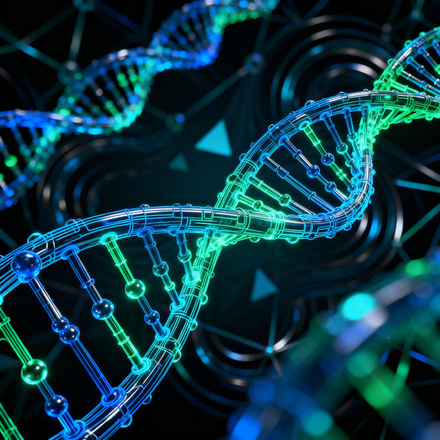 Double Helix Drawings - AI Generated gallery