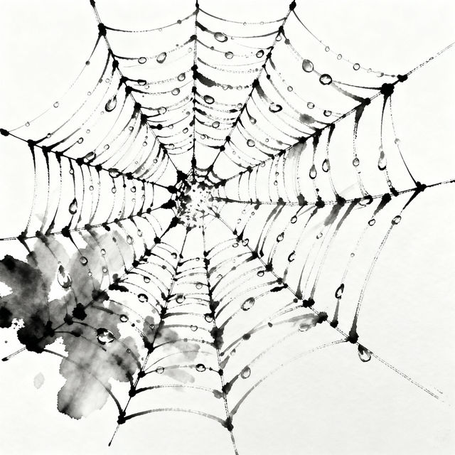 Spider Web Drawing - Easy Tutorials gallery