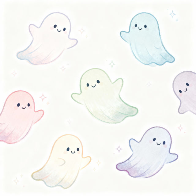 Cute Ghost Drawings gallery