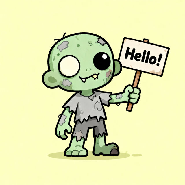 Zombie Easy Drawing - AI Art gallery