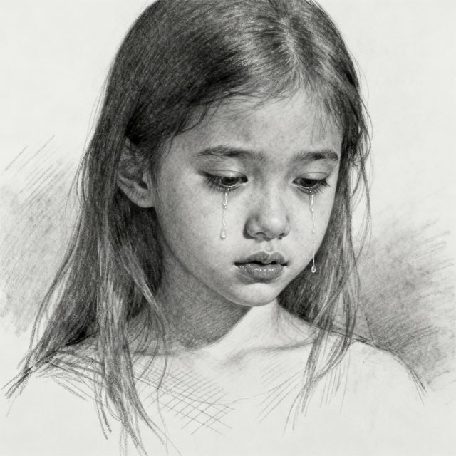 Girl Crying Drawings gallery