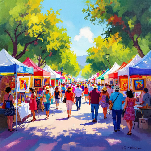 Santa Clara Art And Wine Festival Art gallery