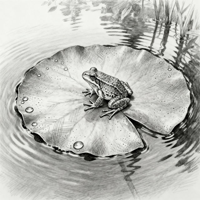 Lily Pad Drawings - AI Generated Art gallery