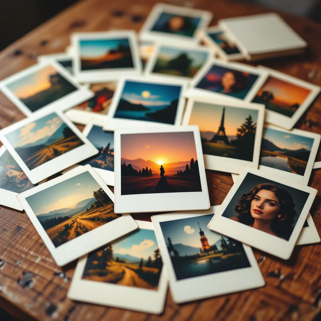 AI-Generated Polaroid Images gallery