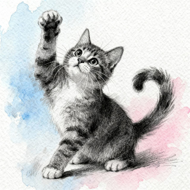 Sketch Cat Art - Made With AI gallery
