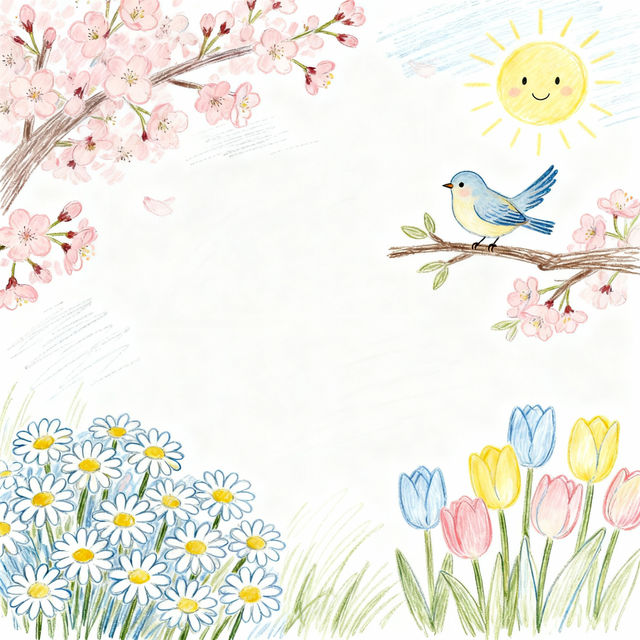 Spring Whiteboard Drawings - AI Generated gallery