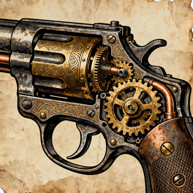 Guns Drawing - AI Art gallery