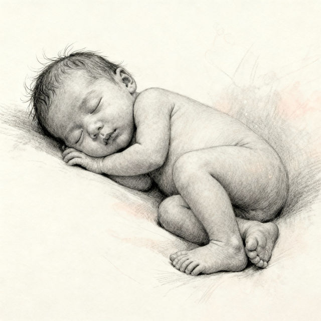 Newborn Baby Drawings - Created With AI gallery