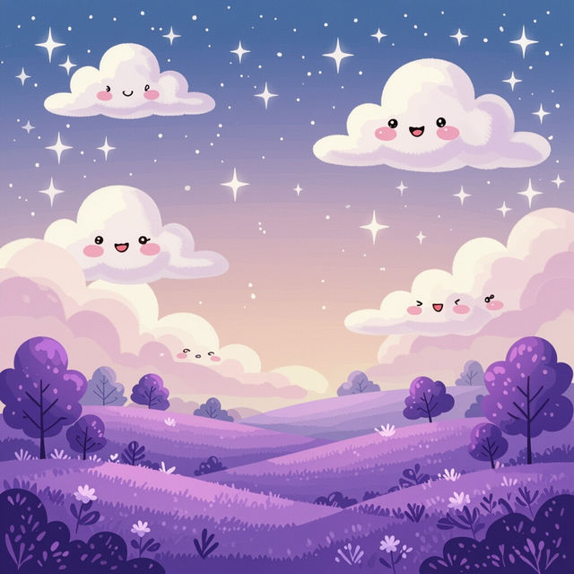Purple Cute Wallpaper - Made With AI gallery