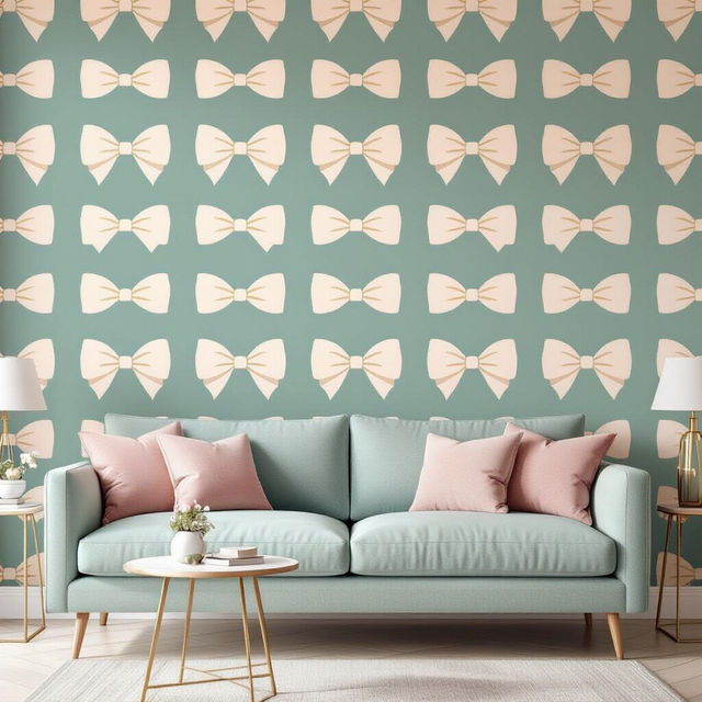 Generate Preppy Bow Wallpaper gallery