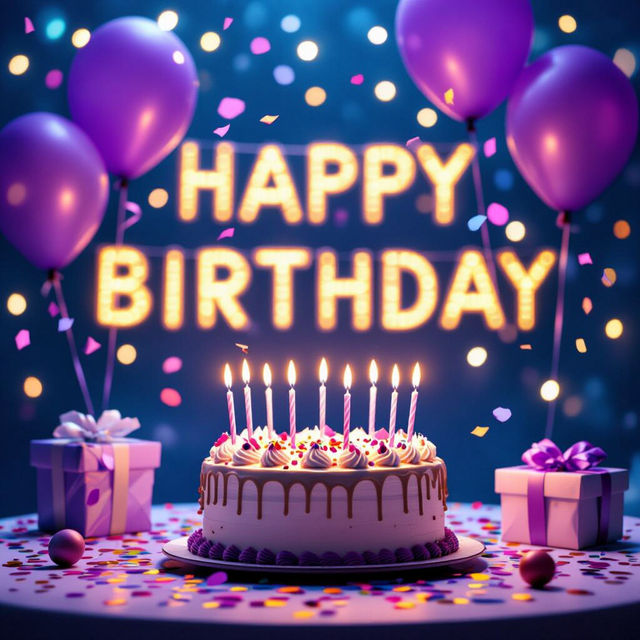 Happy Birthday Purple Images gallery