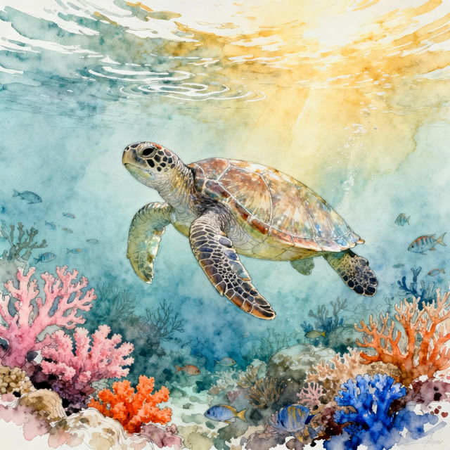 Drawing Sea Turtles Drawings - Made With AI gallery