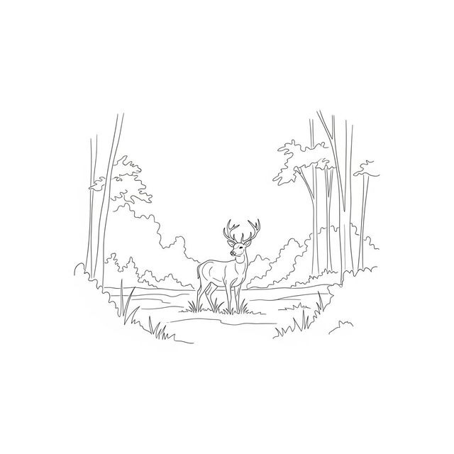 Easy Deer Drawings Gallery gallery