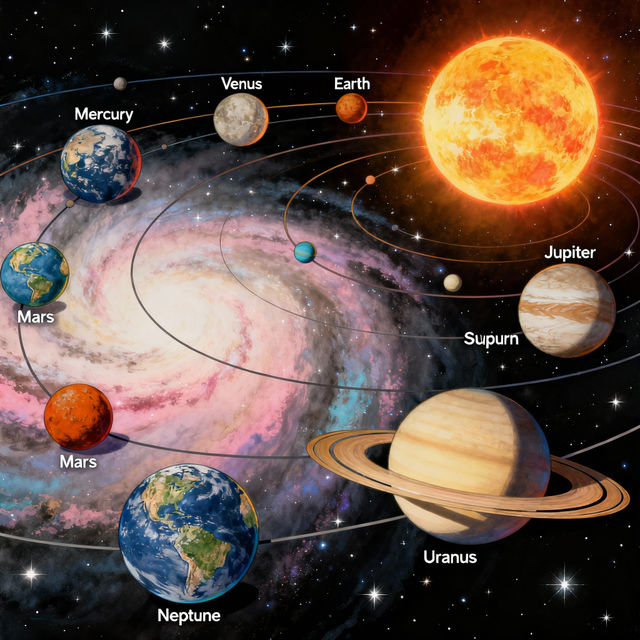 Drawing Of Solar System gallery