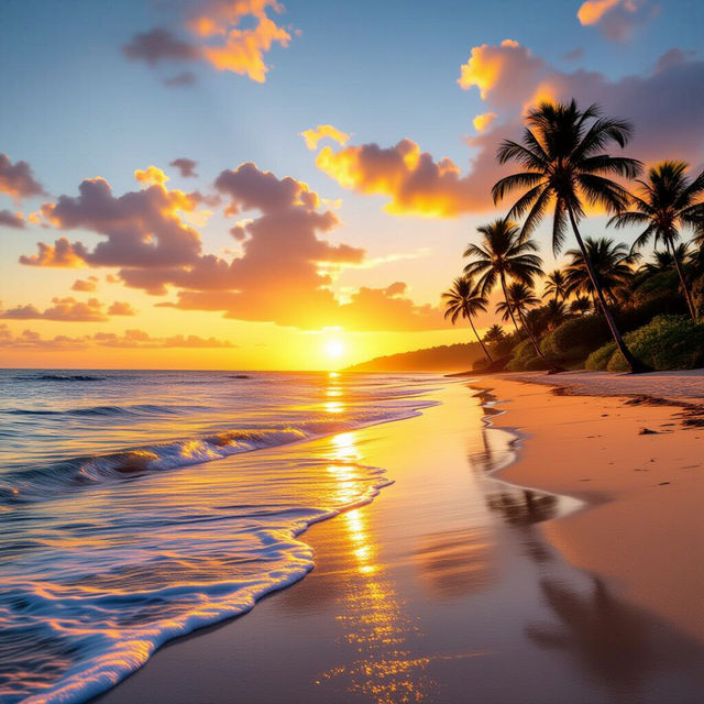 Beach Pictures Sunset - AI Generated gallery