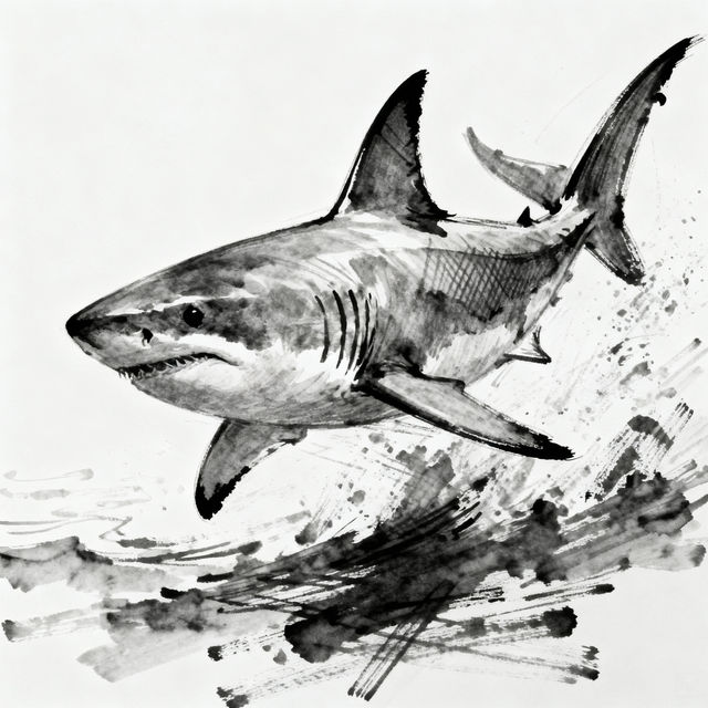 Sketch Shark Drawings gallery