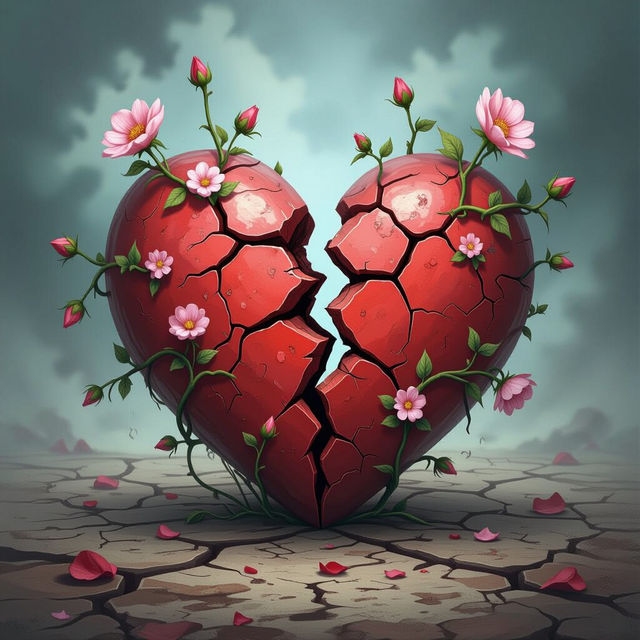 Broken Heart Drawings - AI Generated Art gallery