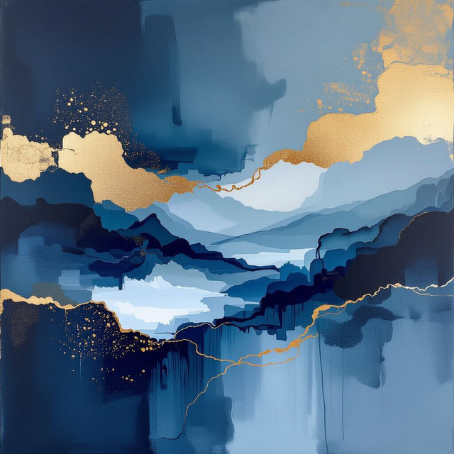 Navy Blue Wall Art gallery