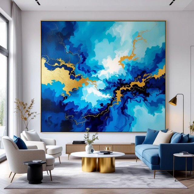 Large Living Room Wall Art - AI Generated gallery