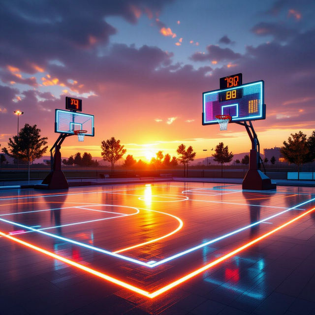 Picture Of A Basketball Court gallery