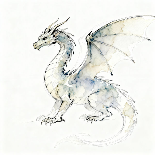 Dragon Sketch Easy gallery