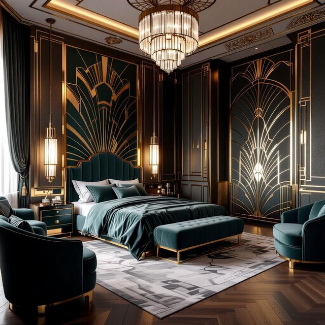 Art Deco Bedroom Art gallery