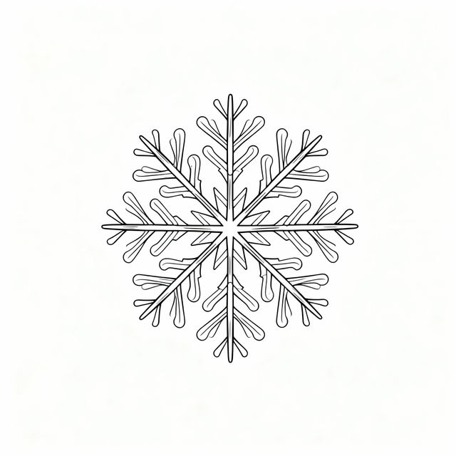 Snowflake Line Art gallery