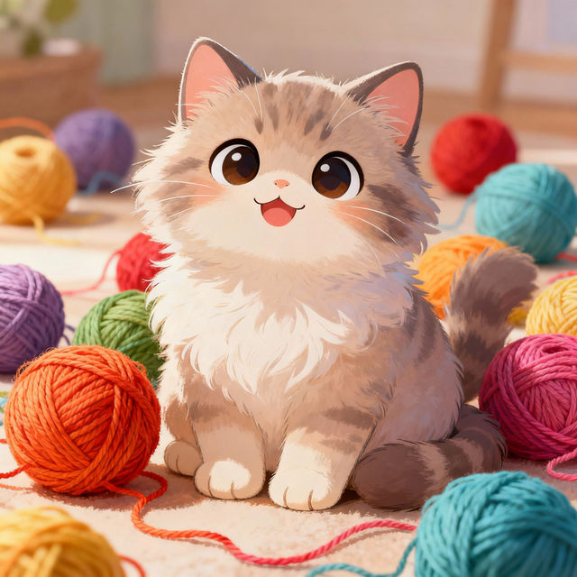 Cute Cartoon Cat Drawings - Made With AI gallery