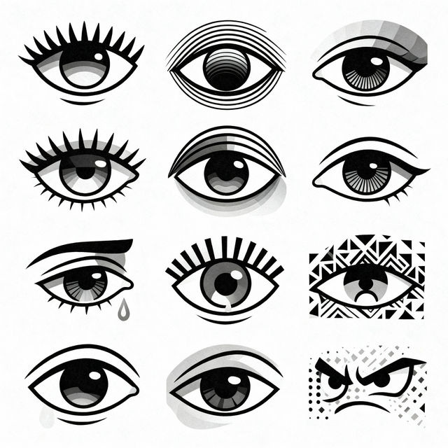 Easy Eye Drawings - Made With AI gallery