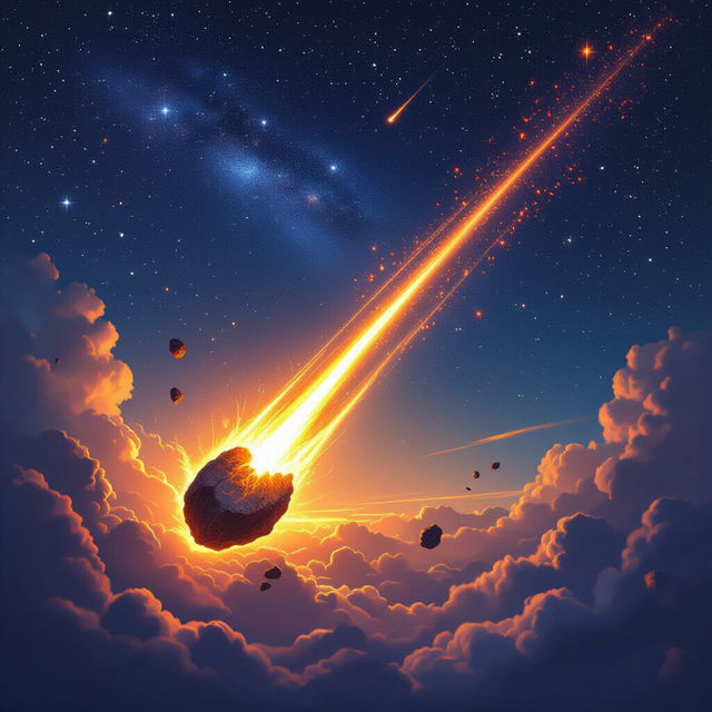 Pictures of Meteorites - Created with AI gallery