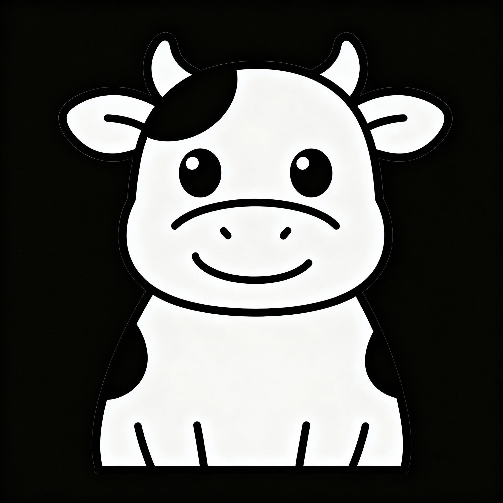 Easy Cute Cow Drawings - AI Generated & Simple To Create