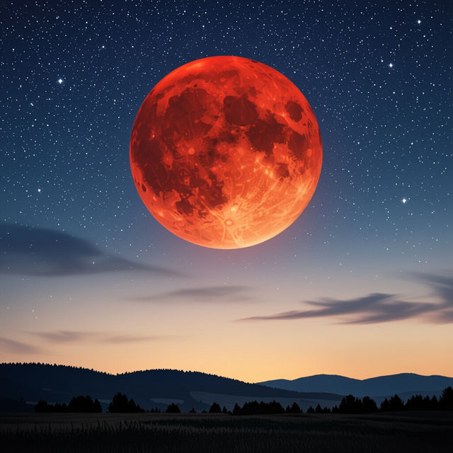 Blood Moon 2025 Pictures - AI Generated gallery