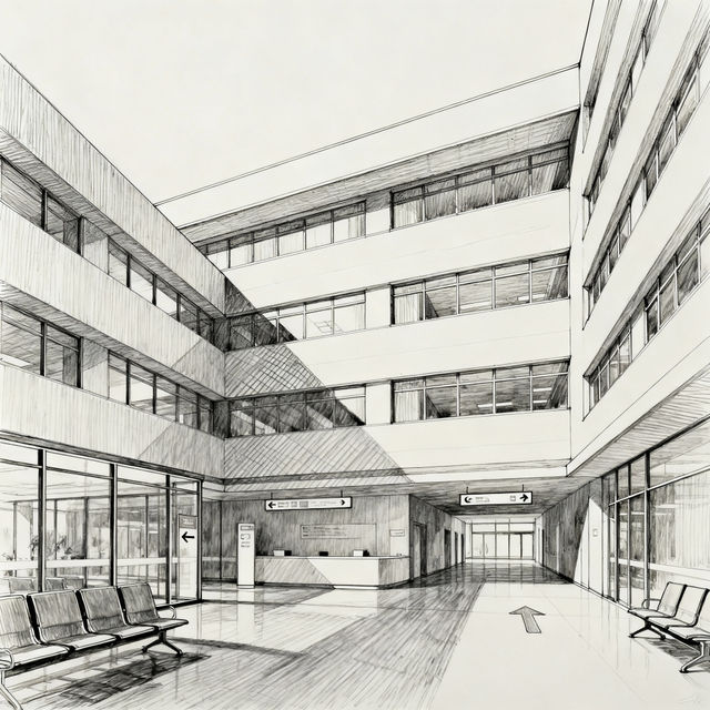 Drawings Of A Hospital gallery