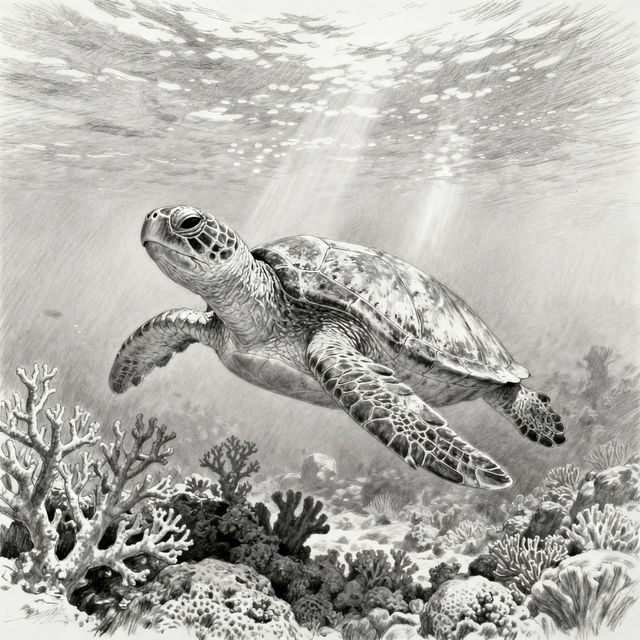 Drawings Of Turtles gallery
