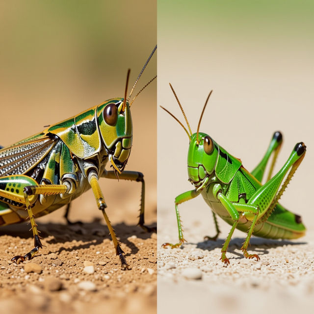 Locust vs. Grasshopper Pictures gallery