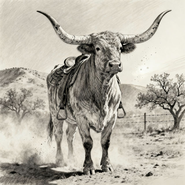 Texas Longhorn Drawings gallery