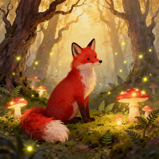 AI Fox Drawings gallery