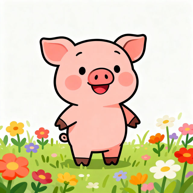 Clip Art Pig - AI Generated gallery