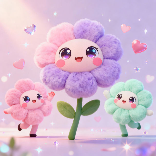 Kawaii Cute Flower Drawings gallery
