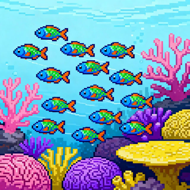 Fish Pixel Art gallery
